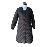 Parka Larga Acolchada Abotonada